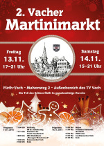 Flyer 2. Vacher Martinimarkt A6 Vorderseite